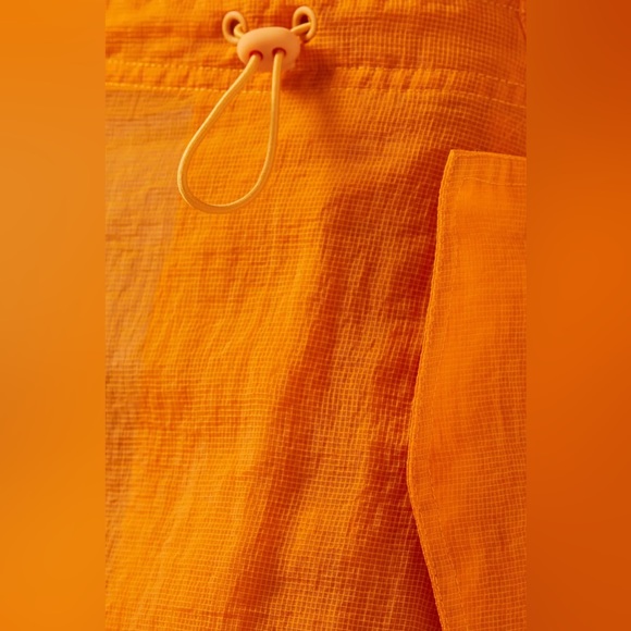 KITH NURU SHEER PARACHUTE PANT IN ORANGE - Picture 6 of 6